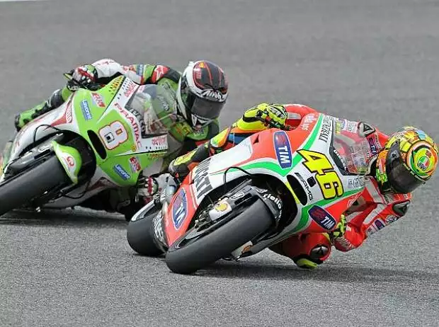 Titel-Bild zur News: Hector Barbera; Valentino Rossi