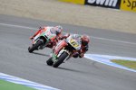 Stefan Bradl vor und Nicky Hayden 