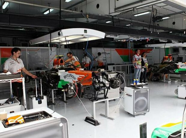 Force India Garage Force India Garage