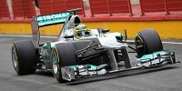 Bild zum Inhalt: Mercedes: Nur Rosberg vom Wetter verschont