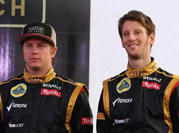 Kimi Räikkönen, Romain Grosjean Titel-Bild zur News: Kimi Räikkönen, Romain Grosjean