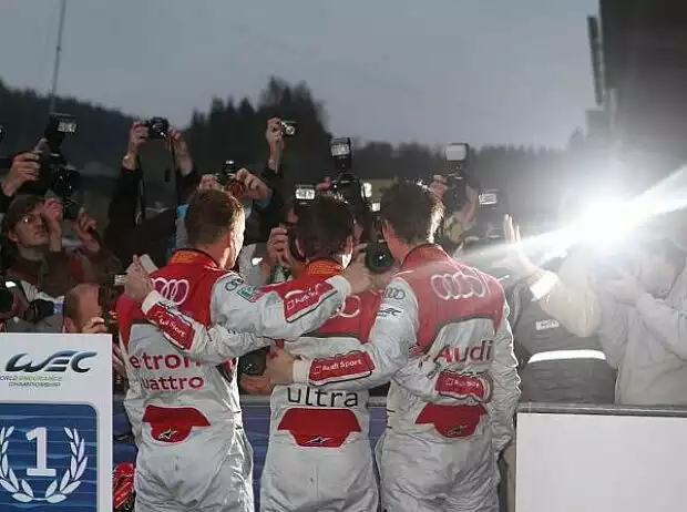 Marcel Fässler, Romain Dumas, Oliver Jarvis Titel-Bild zur News: Marcel Fässler, Romain Dumas, Oliver Jarvis