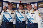 Alain Menu (Chevrolet), Yvan Muller (Chevrolet), Robert Huff (Chevrolet) 