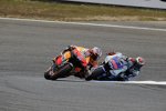 Casey Stoner vor und Jorge Lorenzo 