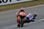 Casey Stoner vor und Jorge Lorenzo 