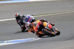 Casey Stoner vor und Jorge Lorenzo 