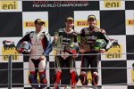 Leon Haslam, Tom Sykes und Eugene Laverty 