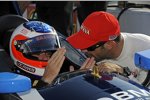 Rubens Barrichello und die Tipps von Tony Kanaan (KV) 