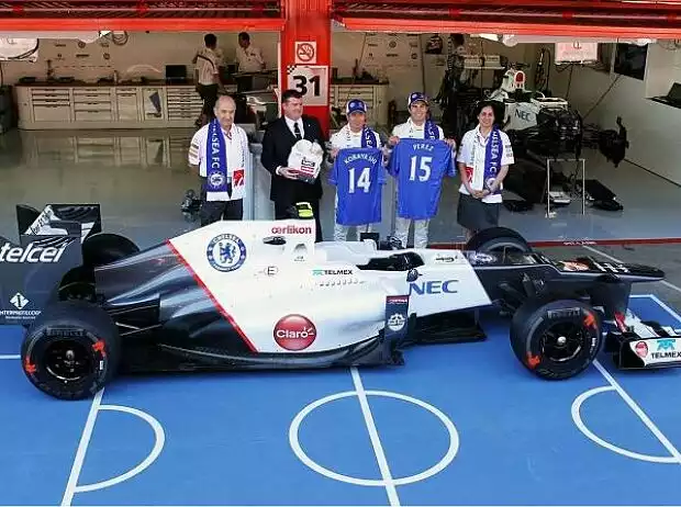 Sauber und der FC Chelsea Titel-Bild zur News: Sauber und der FC Chelsea