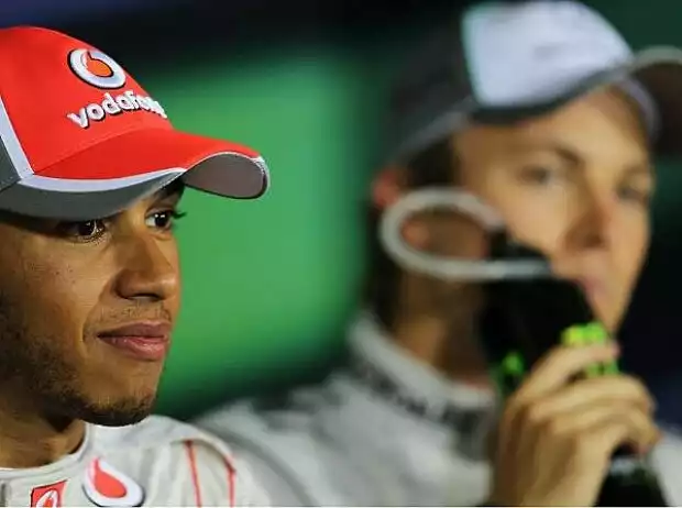 Titel-Bild zur News: Lewis Hamilton, Nico Rosberg