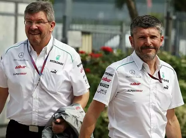 Titel-Bild zur News: Ross Brawn (Teamchef), Nick Fry (Geschäftsführer)