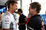 Jenson Button (McLaren) und Sebastian Vettel (Red Bull) 