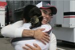 Sergio Perez und Monisha Kaltenborn (Sauber)