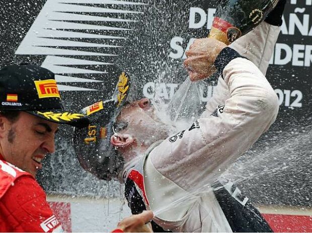 Titel-Bild zur News: Fernando Alonso und Pastor Maldonado