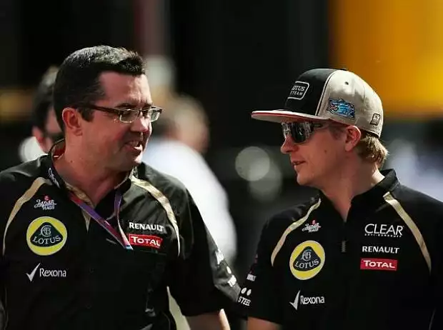 Eric Boullier und Kimi Räikkönen Titel-Bild zur News: Eric Boullier und Kimi Räikkönen