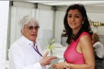 Bernie Ecclestone (Formel-1-Chef) mit seiner Verlobten Fabiana Flosi