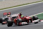 Felipe Massa (Ferrari) und Lewis Hamilton (McLaren) 