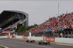 Nico Rosberg (Mercedes) und Kamui Kobayashi (Sauber) 