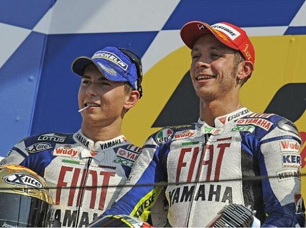 Jorge Lorenzo und Valentino Rossi