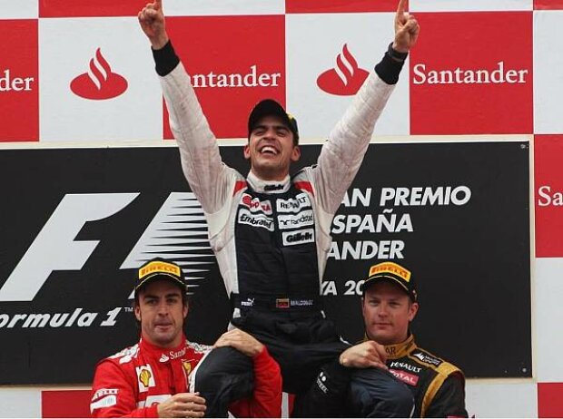 Fernando Alonso, Pastor Maldonado, Kimi Räikkönen