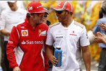 Fernando Alonso (Ferrari) Lewis Hamilton (McLaren)