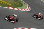 Fernando Alonso (Ferrari) Felipe Massa (Ferrari)