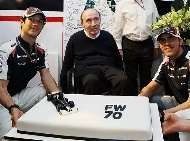 Titel-Bild zur News: Frank Williams (Teamchef), Bruno Senna, Pastor Maldonado