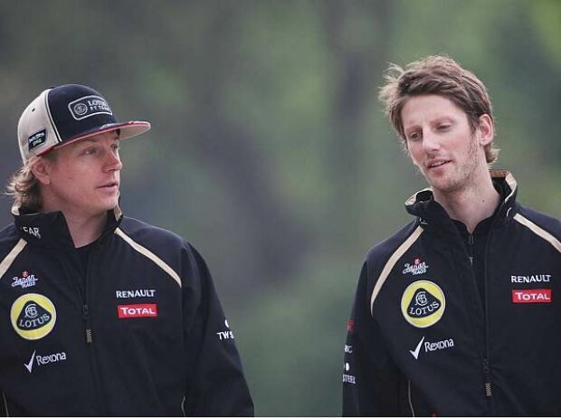 Kimi Räikkönen, Romain Grosjean Kimi Räikkönen, Romain Grosjean