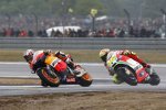 Casey Stoner vor Valentino Rossi 