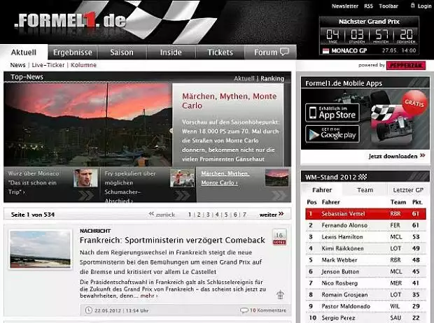 Formel1.de Titel-Bild zur News: Formel1.de