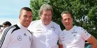 Bild zum Inhalt: Schumi trifft Poldi: Zwei "kölsche Jungs" unterwegs