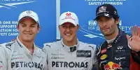 Bild zum Inhalt: Erstmals seit Comeback: "Schumi" gewinnt Qualifying