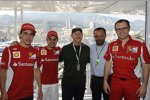 Fernando Alonso, Felipe Massa, Hollywood-Regisseur Ron Howard und Teamchef Stefano Domenicali