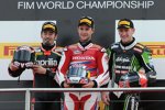 Max Biaggi, Jonathan Rea und Tom Sykes 