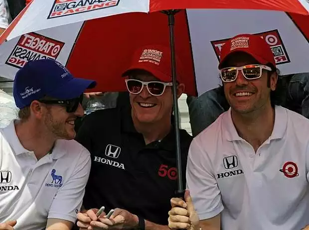 Scott Dixon, Graham Rahal, Dario Franchitti Titel-Bild zur News: Scott Dixon, Graham Rahal, Dario Franchitti