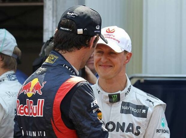 Titel-Bild zur News: Mark Webber, Michael Schumacher