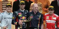 Bild zum Inhalt: Prozession in Monaco: Webber gewinnt vor Rosberg