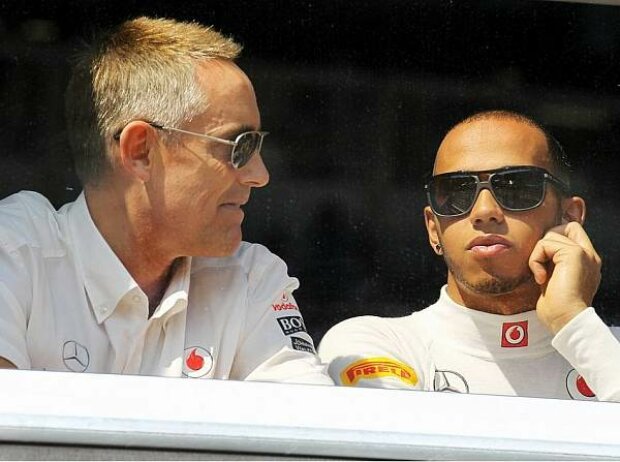 Titel-Bild zur News: Martin Whitmarsh (Teamchef, McLaren), Lewis Hamilton