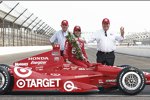 Dario Franchitti (Ganassi), Mike Hull und Chip Ganassi