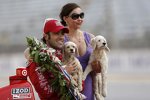 Dario Franchitti (Ganassi) samt Familie