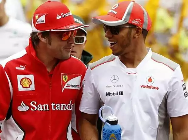 Titel-Bild zur News: Lewis Hamilton, Fernando Alonso