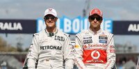 Bild zum Inhalt: Button nimmt Schumacher vor Kritikern in Schutz