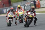 Alvaro Bautista vor Stefan Bradl und Valentino Rossi 