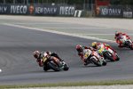 Alvaro Bautista vor Stefan Bradl, Valentino Rossi und Nicky Hayden 