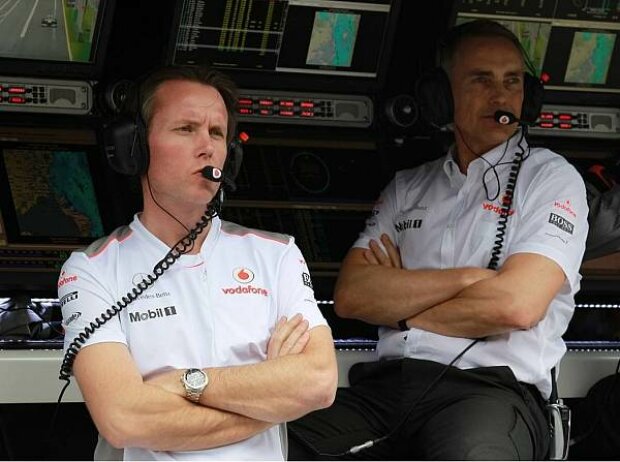 Sam Michael, Martin Whitmarsh (Teamchef) Sam Michael, Martin Whitmarsh (Teamchef)
