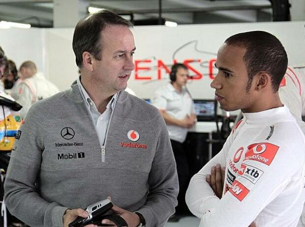 Jonathan Neale und Lewis Hamilton Jonathan Neale und Lewis Hamilton