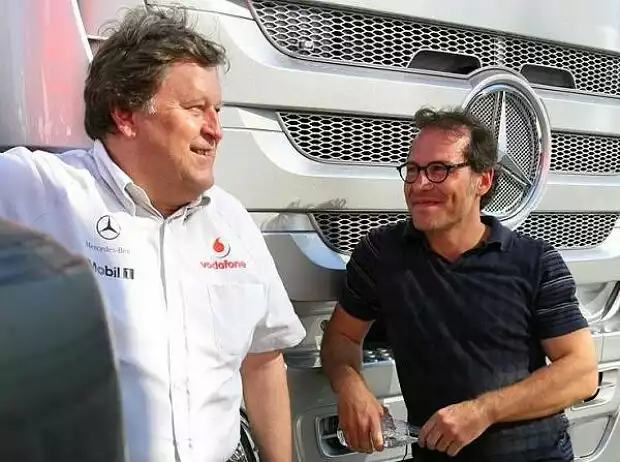 Jacques Villeneuve, Norbert Haug (Mercedes-Motorsportchef) Titel-Bild zur News: Jacques Villeneuve, Norbert Haug (Mercedes-Motorsportchef)