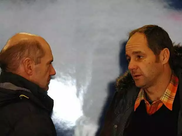 Gerhard Berger, Adrian Newey (Technischer Direktor, Red Bull) Titel-Bild zur News: Gerhard Berger, Adrian Newey (Technischer Direktor, Red Bull)