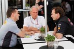 Helmut Marko (Red-Bull-Motorsportchef) und Christian Horner (Red-Bull-Teamchef) 