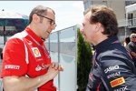 Stefano Domenicali (Ferrari-Teamchef) und Christian Horner (Red-Bull-Teamchef) 